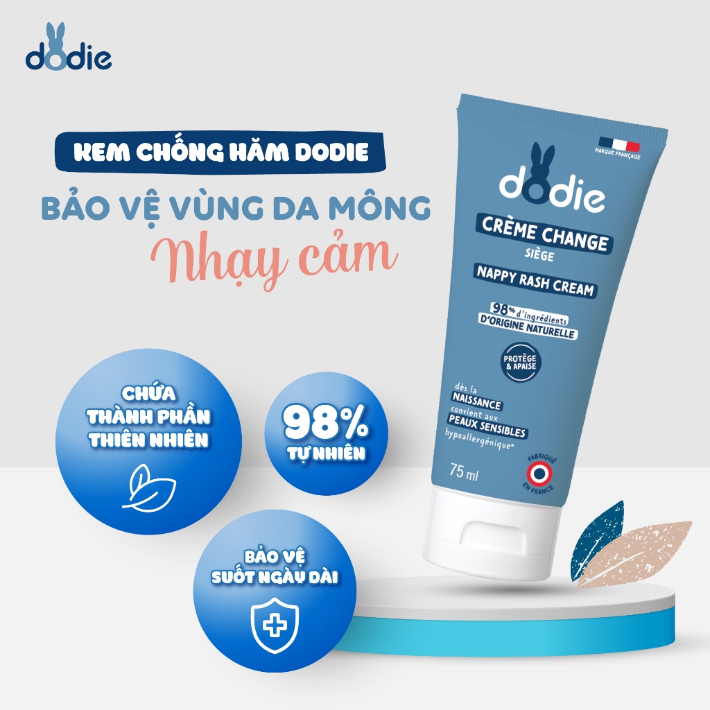 [Dodie] Kem chống hăm tã - dành cho trẻ sơ sinh - 75ml [DATE T10/2026]