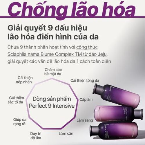 Nước cân bằng ngăn ngừa lão hóa chuyên sâu INNISFREE Perfect 9 Intensive Skin 200 ML