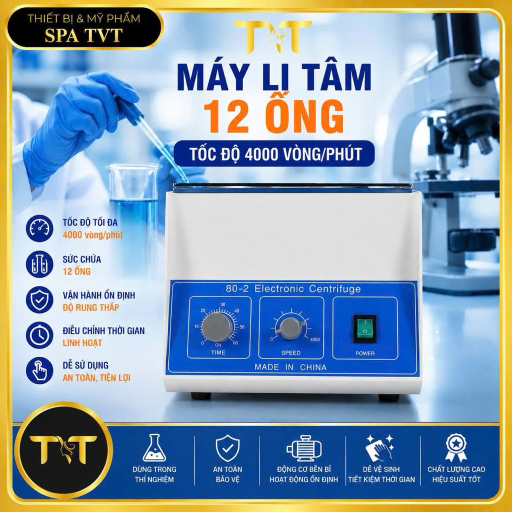 MÁY LY TÂM 6 ỐNG & 12 ỐNG PRP – TÁCH HUYẾT TƯƠNG , HỖ TRỢ TRẺ HÓA DA, CẤY PRP CHUYÊN NGHIỆP