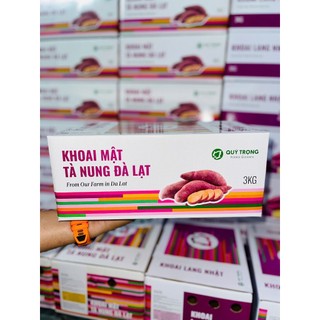 Size Nướng Nồi Chiên Không Dầu - Khoai Mật Tà Nung Tươi Qúy Trọng, Nướng Dẻo Ngọt Chảy Mật | Thùng 3kg