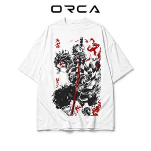 Áo thun Orca in hình Kamado Tanjiro Demon Slayer - Vải Cotton cao cấp - ORCA351
