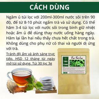 Trà Thìa Canh Túi Lọc Triệu Quang – Thảo Mộc Tự Nhiên,  Túi 30 Túi lọc