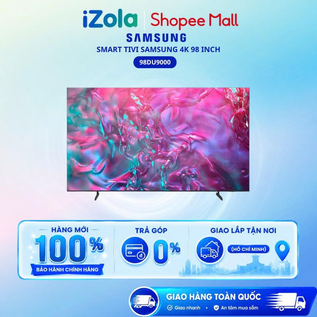 98DU9000 - Smart Tivi Samsung 4K Crystal UHD 98 inch UA98DU9000 - Hàng Chính Hãng