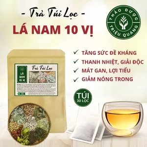 Trà Lá Nam 10 Vị Túi Lọc Triệu Quang 30 Gói - Trà Thảo Mộc, Túi Lọc Tiện Dụng, Hương Vị Thanh Mát