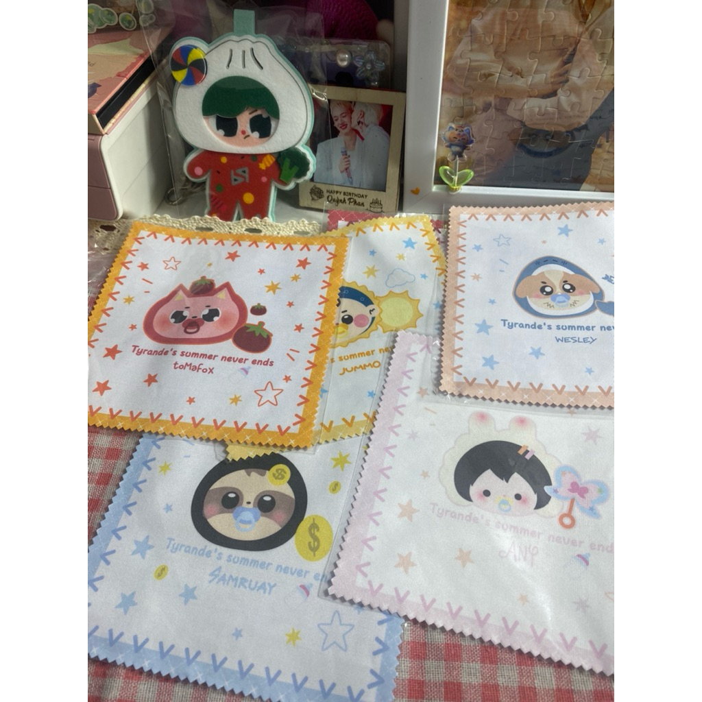 HÀNG MỚI VỀ Khăn lau kính Mascot GMMTV