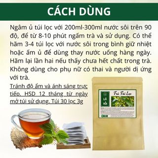 Trà Lá Vối - Hương Vị Truyền thống Mộc Mạc Dạng Túi Lọc Tiện Dụng - Triệu Quang Túi 30 Lọc