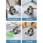 Máy hút bụi giường nệm EYSIN S30 Lực hút 21k PA, đèn UV khuẩn, Lõi lọc HEPA đa tầng, Cốc bụi đôi — ảnh 2
