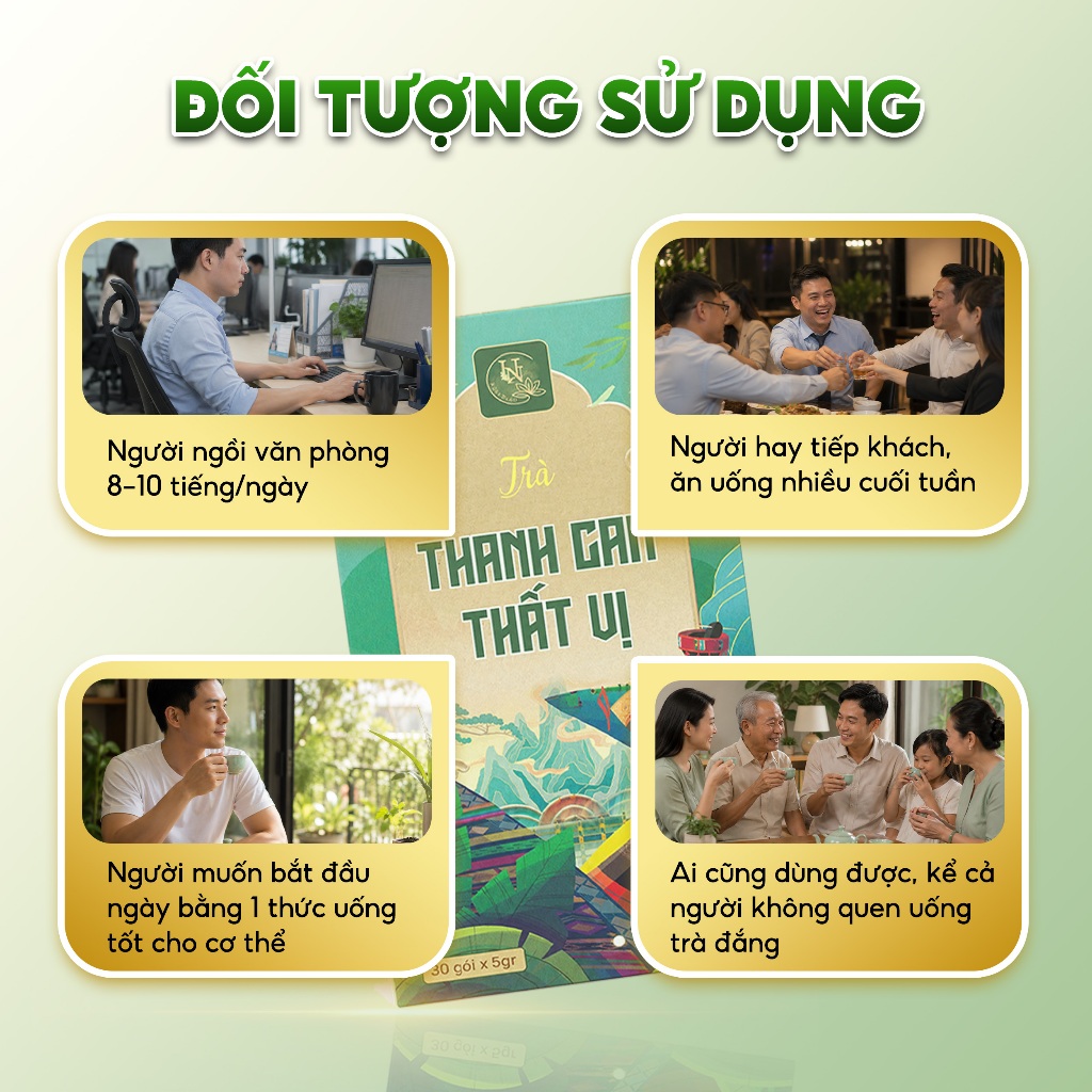 Trà Thảo Mộc Thanh Can Thất Vị Uyên Nhiên Hương Vị Tự Nhiên Dịu Nhẹ - Hộp 30 Túi x 5g