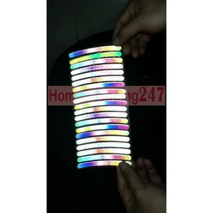 SÉT 10 Miếng Phản quang dán vành xe máy, ô tô, xe đạp điện, bộ 10 miếng cắt sẵn