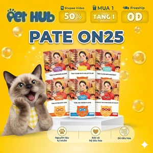 Pate On25 Gói 80G Tiêu Hóa, Sáng Mắt, Mượt Lông, Tăng Sức Đề Kháng