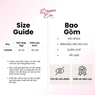 [Dream Em] Fullset Đồ Ngủ Cosplay Nữ Tu Sĩ Xẻ Đùi