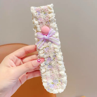 Băng đô cài tóc dán ren dễ thương có cho bé gái, phụ kiện tóc dùng để giữ tóc mái và tóc con