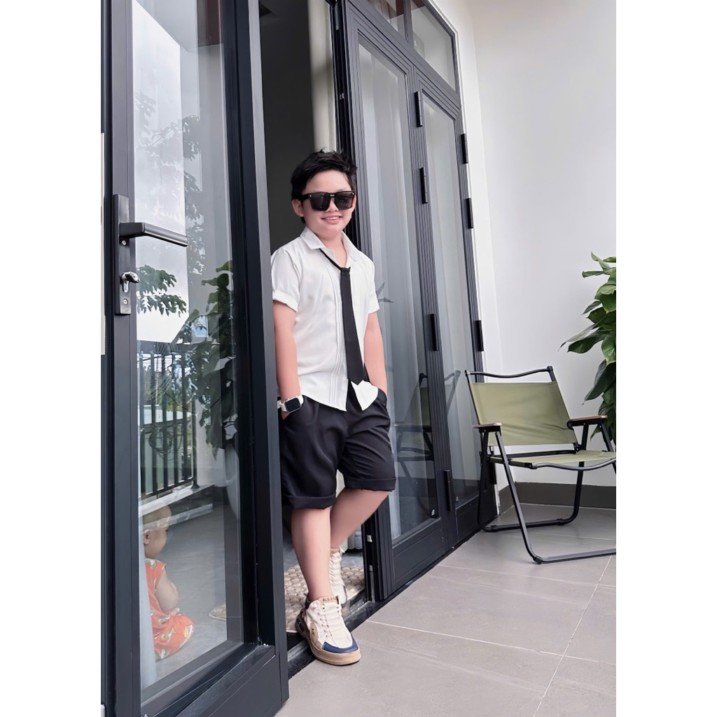 set sơmi công tử kèm cravat TONI BRAND 10-52kg