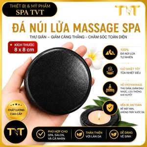 ĐÁ TRÒN MASSAGE TOÀN THÂN , ĐÁ NÚI LỬA KT 8x8CM, ĐÁ SPA, ĐÁ NÓNG