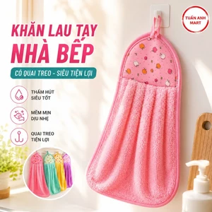 Combo 10 cái Khăn lau tay nhà bếp có quai treo