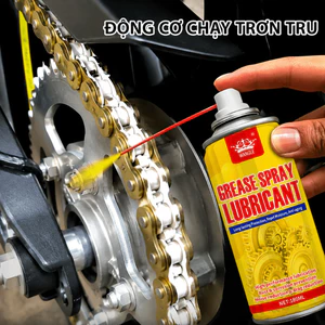 Dầu Bôi Trơn Xịt 180ML|Grease Spray Lubricant|Chống Rỉ Sét, Giảm Ma Sát, Bôi Trơn Xích Xe Máy|Miễn Phí Ship|Mua 3 Tặng 1