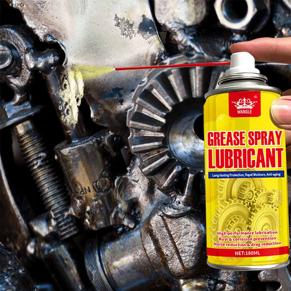 Dầu Bôi Trơn Xịt 180ML|Grease Spray Lubricant|Chống Rỉ Sét, Giảm Ma Sát, Bôi Trơn Xích Xe Máy|Miễn Phí Ship|Mua 3 Tặng 1