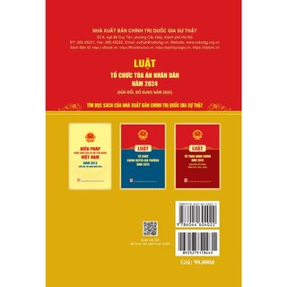 Luật Tổ chức Tòa án nhân dân năm 2024 (sửa đổi, bổ sung năm 2025)