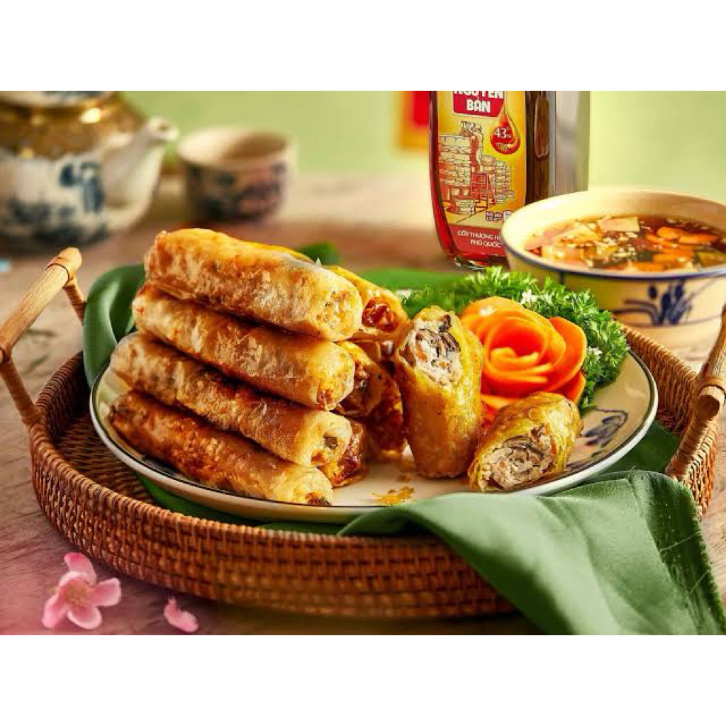 Combo Bánh Đa Nem Làng Chiều loại dày túi 20 lá - Bánh Đa Nem Dai, Vàng, dễ cuốn, Ngon, Giòn lâu
