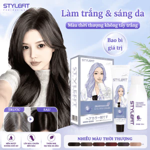 Kem nhuộm tóc che phủ tóc bạc, màu bền đẹp, dễ sử dụng, nhiều kiểu lựa chọn