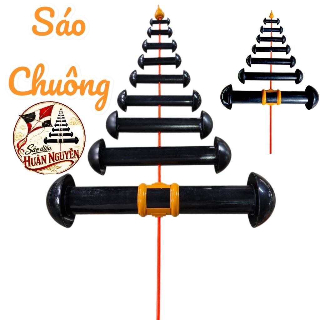 Sáo Chuông D34 đến D60 lắp diều 2m đến 3m siêu nhẹ cao cấp chống đâm bổ va đập