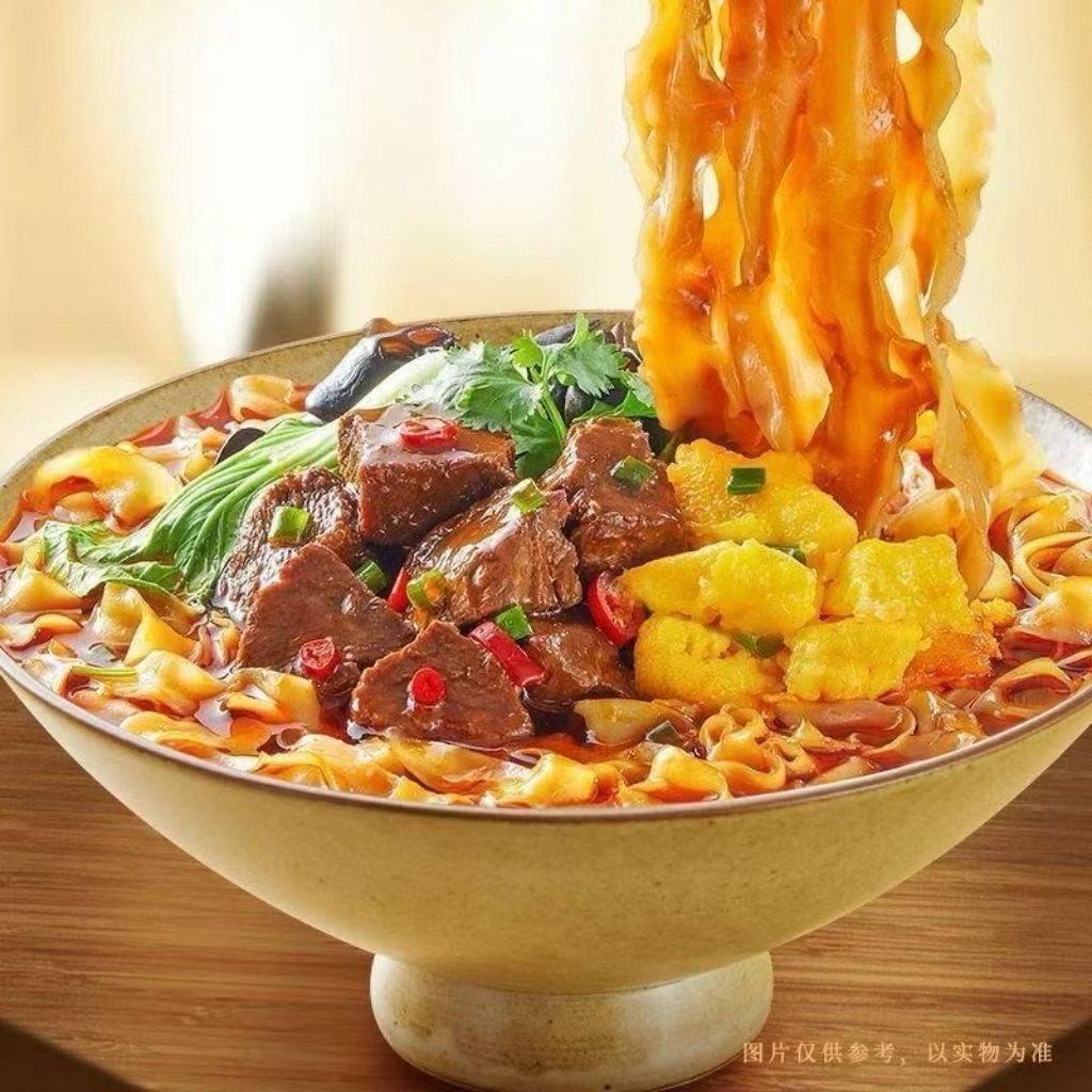 Combo 5 gói Mì trộn dao cắt Sơn Tây không chiên jinmailang 4 hương vị, đậm đà thơm ngon