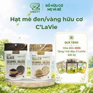 Hạt mè đen, mè vàng hữu cơ C'LaVie 200g thuần chủng, không biến đổi gen