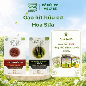 Gạo lứt hữu cơ Hoa Sữa 1kg, gạo lứt đen, lứt đỏ phù hợp với người ăn kiêng