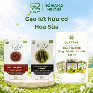 Gạo lứt hữu cơ Hoa Sữa 1kg, gạo lứt đen, lứt đỏ phù hợp với người ăn kiêng