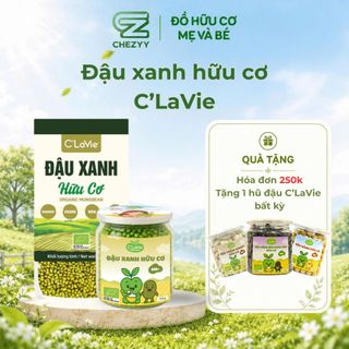 Đậu xanh hữu cơ C'LaVie 200g thuần hữu cơ, không biến đổi gen