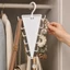 Giá treo tường hình chữ V hai mặt, 12 móc, có thể xoay, dùng để treo quần áo, mũ, khăn quàng cổ