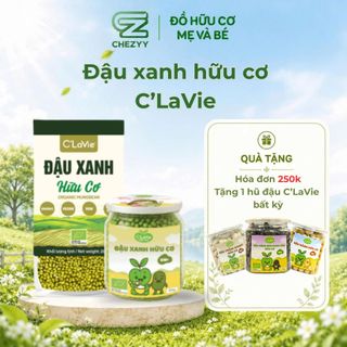 Đậu xanh hữu cơ C'Lavie thuần chủng, không biến đổi gen dùng nấu chè, cháo, làm sữa hạt..