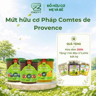 Mứt hữu cơ Comtes de Provence 350g làm từ 65% trái cây hữu cơ cao cấp