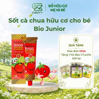 Sốt cà chua hữu cơ Bio Junior 150g cho bé ăn dặm từ 8 tháng tuổi (Date Tháng 12)