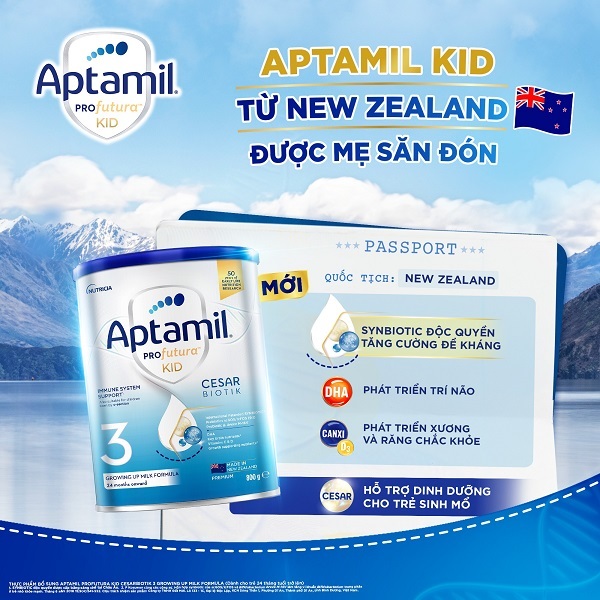 Combo Sữa bột Aptamil Profutura Cesarbiotik New Zealand Đủ Số, Sữa cho trẻ sinh mổ