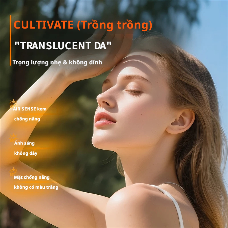 Kem chống nắng SPF30+ PA+++, tươi mát, tự nhiên, làm sáng da, giá cả phải chăng cho sinh viên, bảo vệ da khỏi tia UV khi