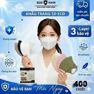 Thùng 400c - 600 cái Khẩu Trang 5D Chống Nắng Chống Tia UV Chống Bụi Mịn Kháng Khuẩn Không Lem Son