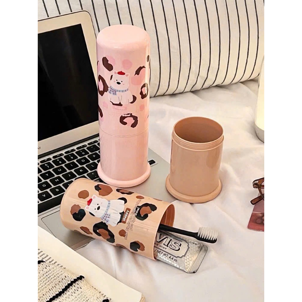 Hộp Đựng Bàn Chải Du Lịch Kèm Ngăn Đựng Kem Đánh Răng Mini Tiện Lợi Chống Bụi Chống Nước