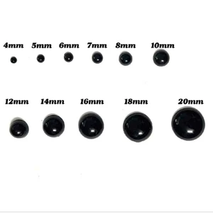 Mắt thú đen làm handmade nhiều kích thước