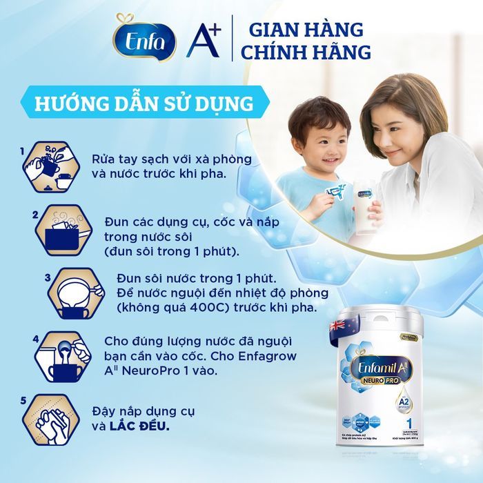 Sữa Enfa A2 NeuroPro Mỹ 800g Enfamil Enfagrow - Sữa Bột Công Thức