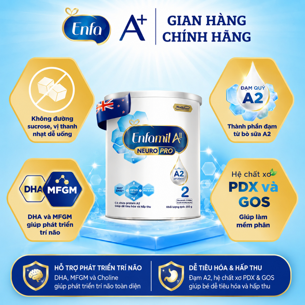 Sữa Enfa A2 NeuroPro Mỹ 800g Enfamil Enfagrow - Sữa Bột Công Thức