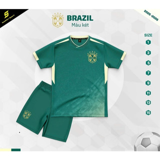 Bộ Quần Áo Bóng.Đá Trẻ Em –  Đội Tuyển Brazil