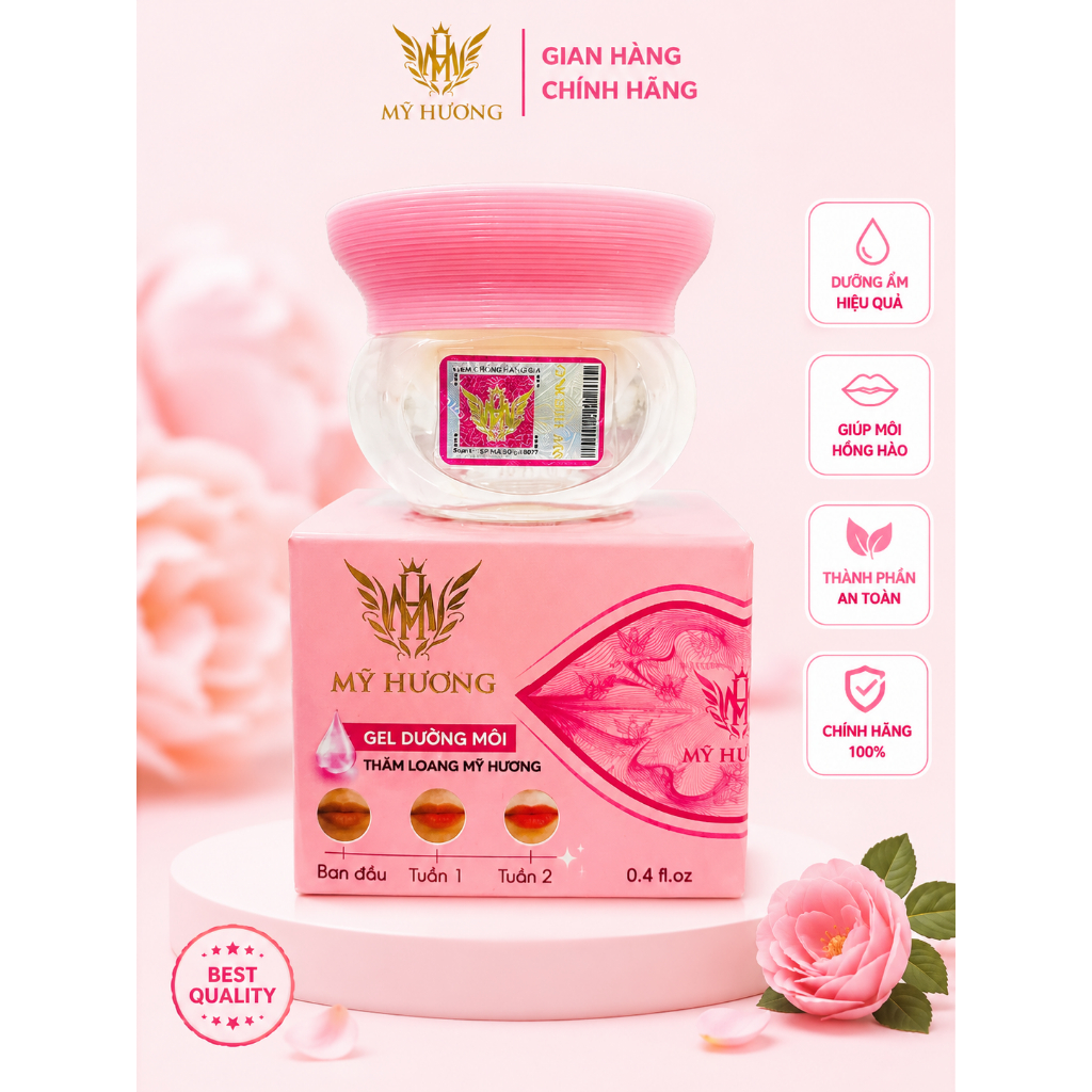 [MẪU MỚI 2026] Sáp dưỡng môi Mỹ Hương (handmade) chống thâm loang, nứt nẻ chuẩn hãng