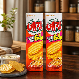 Snack khoai tây không chiên YeGam Orion nội địa Hàn Quốc 64g