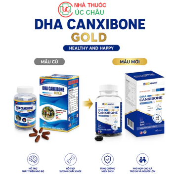 Viên uống bổ sung Canxi DHA Canxibone Gold-Hộp 60 viên,Bổ sung vitamin D3, (Hàng Mỹ)