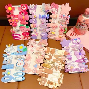 Kẹp Tóc Cute Cho Bé Gái, Set Kẹp Tóc Cho Bé Nhiều Họa Tiết Đáng Yêu, Phụ Kiện Tóc Cho Bé