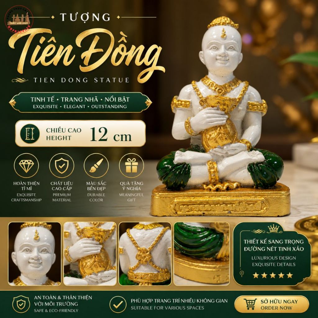 TƯỢNG TRANG TRÍ MINI ĐỂ BÀN LÀM VIỆC VÀ XE Ô TÔ CAO 12CM