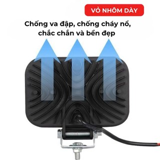 Đèn LED Gắn Pin phổ thông Siêu Sáng 55 Bóng Có Cổng USB Tay Cầm Tiện Lợi Thời Gian Chiếu Sáng Lên Đến 8 Giờ