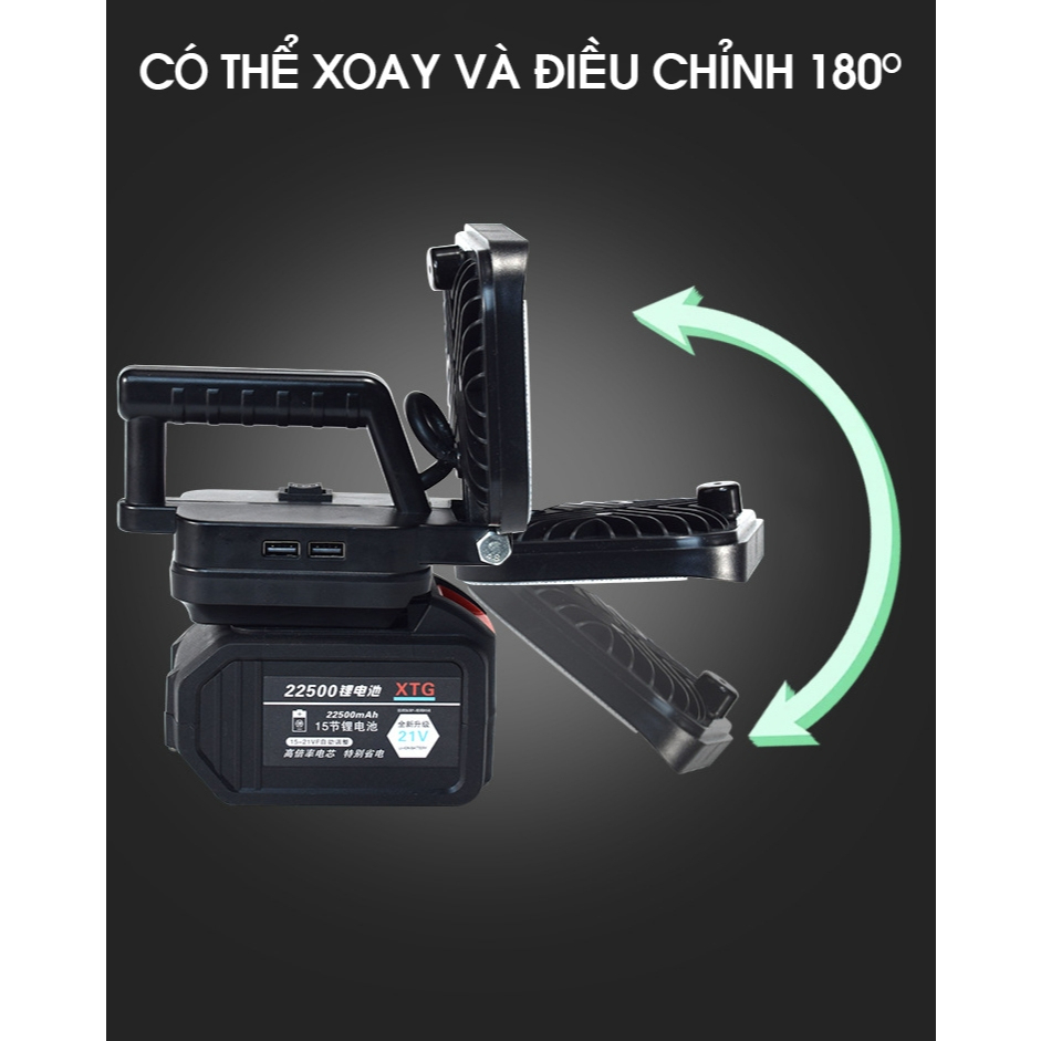 Đèn LED Siêu Sáng Sử Dụng Pin Makita 35 - 55 LED Với 2 Chế Độ Sáng, Có Cổng Sạc Điện Thoại USB 2026
