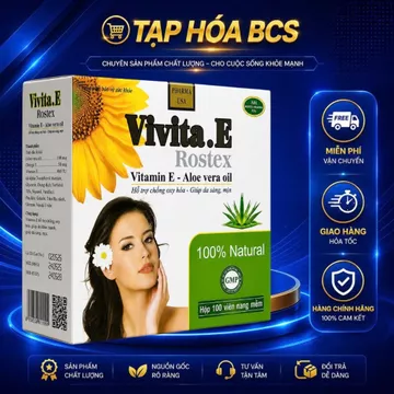 🌿 Vivita.E Rostex – Vitamin E & Aloe Vera Oil Bạn đang tìm kiếm sản phẩm bổ sung Vitamin E cho nhu cầu chăm sóc sức khỏ